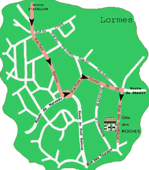 Cliquez pour revenir au Gte des Roches